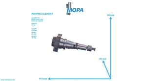 PUMPING ELEMENT - 51111250012 suitable for MAN D engines