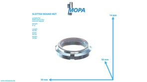SLOTTED ROUND NUT - 51906200013 suitable for MAN D engines