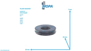 PLAIN WASHER - 51907100080 suitable for MAN D-engines
