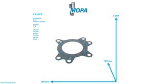 GASKET - 5312030180 suitable for MTU engines