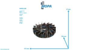 SCHAUFELRAD - 5532010307 passend für MTU Motoren