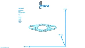 GASKET - 5601871080 suitable for MTU engines