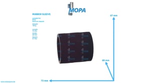 RUBBER SLEEVE - 700368055009 suitable for MTU engines RUBBER SLEEVE - 700368055009 suitable for MTU engines
