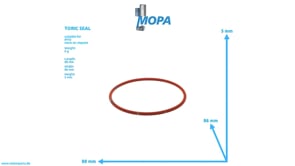 TORIC SEAL - 700429080005 suitable for MTU engines