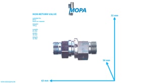 NON-RETURN VALVE - 735080015202 suitable for MTU engines