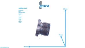 SCREW PLUG - 000908999011 suitable for MTU engines