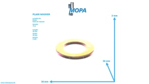 PLAIN WASHER - 01107124 suitable for Deutz engines