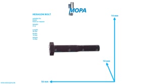 HEXAGON BOLT - 01111156 suitable for Deutz engines