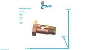 HOLLOW SCREW - 01119245 suitable for Deutz engines