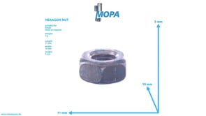 HEXAGON NUT - 01152784 suitable for Deutz engines