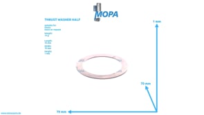 THRUST WASHER HALF - 01162984 suitable for Deutz engines THRUST WASHER HALF - 01162984 suitable for Deutz engines