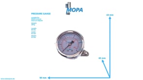 PRESSURE GAUGE - 01173163 suitable for MWM & Deutz engines