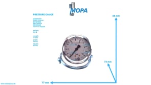 PRESSURE GAUGE - 01173169 suitable for MWM & Deutz engines