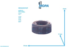 HEXAGON NUT - 01215982 suitable for MWM & Deutz engines