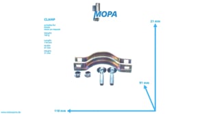 CLAMP - 01244884 suitable for Deutz engines