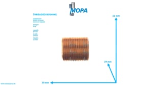 THREADED BUSHING - 02079624 suitable for MWM & Deutz engines