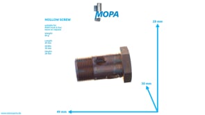 HOLLOW SCREW - 06783404109 suitable for MAN D engines
