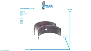 MAIN BEARING PAIR - 12160569 suitable for Deutz engines