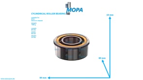 ZYLINDERROLLENLAGER - 205412223002 passend für MTU Motoren
