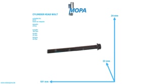 CYLINDER HEAD BOLT - 4229900401 suitable for MTU engines CYLINDER HEAD BOLT - 4229900401 suitable for MTU engines