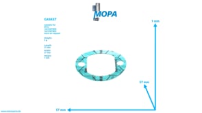 GASKET - 5010630780 suitable for MTU engines