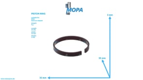 PISTON RING - 5100850260 suitable for MTU engines