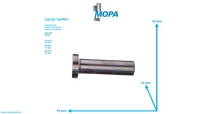 VALVE TAPPET - 51043010106 suitable for MAN D engines VALVE TAPPET - 51043010106 suitable for MAN D engines