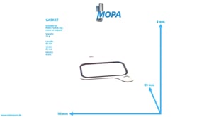 GASKET - 51089020222 suitable for MAN D engines