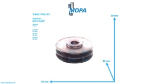 V-BELT PULLEY - 51261050237 suitable for MAN D engines