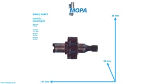 DRIVE SHAFT - 51385170046 suitable for MAN D-engines