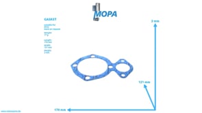 GASKET - 5600511580 suitable for MTU engines