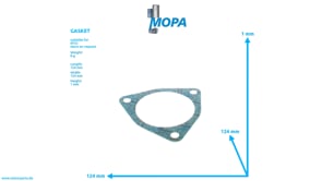 GASKET - 5602030380 suitable for MTU engines