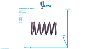 DRUCKFEDER - 8699930080 passend für MTU Motoren
