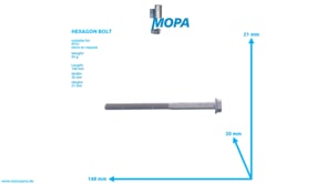 HEXAGON BOLT - 910105010025 suitable for MTU engines