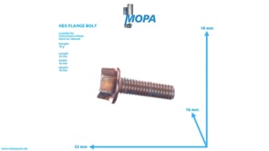 HEX FLANGE BOLT - 991606 suitable for Volvo/Volvo Penta engines