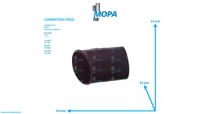 CONNECTING PIECE - 0001595839 suitable for MTU engines