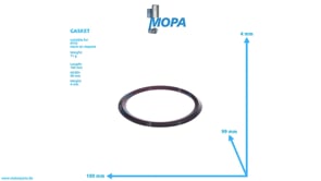 GASKET - 0002033980 suitable for MTU engines
