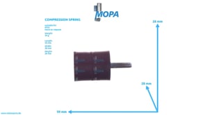 DRUCKFEDER - 0002370611 passend für MTU Motoren