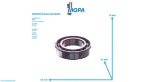 RILLENKUGELLAGER - 000625900122 passend für MTU Motoren