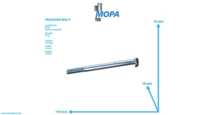 HEXAGON BOLT - 000931010154 suitable for MTU engines