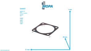 GASKET - 0015310383 suitable for MTU engines