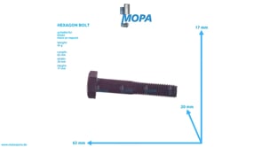 HEXAGON BOLT - 01111315 suitable for Deutz engines