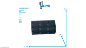 RUBBER SLEEVE - 01182643 suitable for Deutz engines
