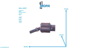 KUGELGELENK - 01236301 passend für Deutz Motoren