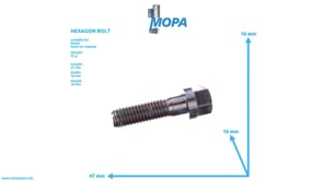 HEXAGON BOLT - 02154743 suitable for Deutz engines