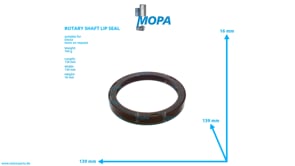 ROTARY SHAFT LIP SEAL - 04225442 suitable for Deutz engines