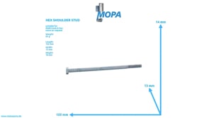 HEX SHOULDER STUD - 06010137130 suitable for MAN D-engines