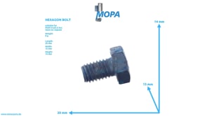 HEXAGON BOLT - 06012835110 suitable for MAN D engines