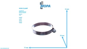 HOSE CLAMP - 06671220819 suitable for MAN D engines
