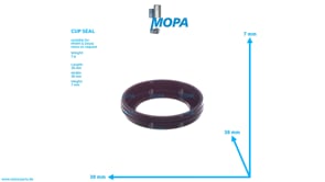 CUP SEAL - 12155694 suitable for MWM & Deutz engines CUP SEAL - 12155694 suitable for MWM & Deutz engines